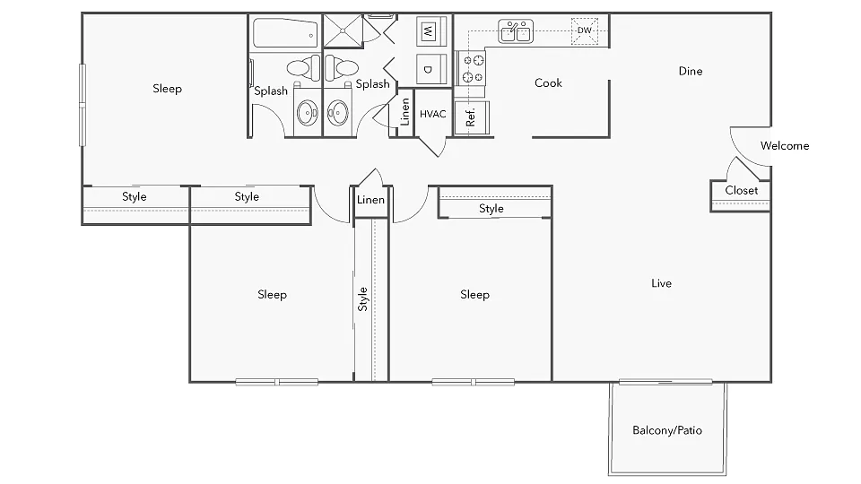 Floor plan Dalton