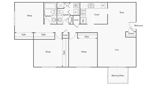 Floor plan Dalton