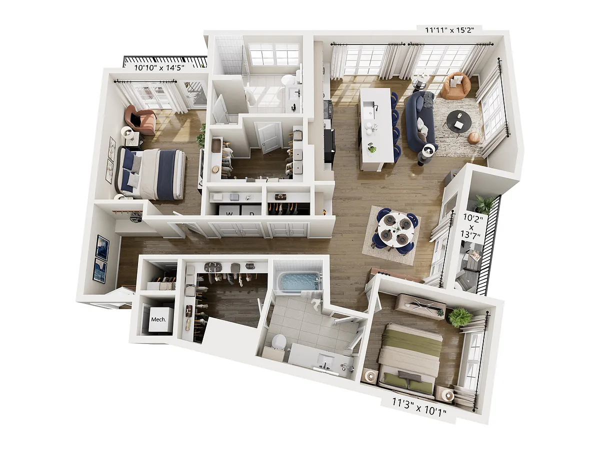 Floor plan B3