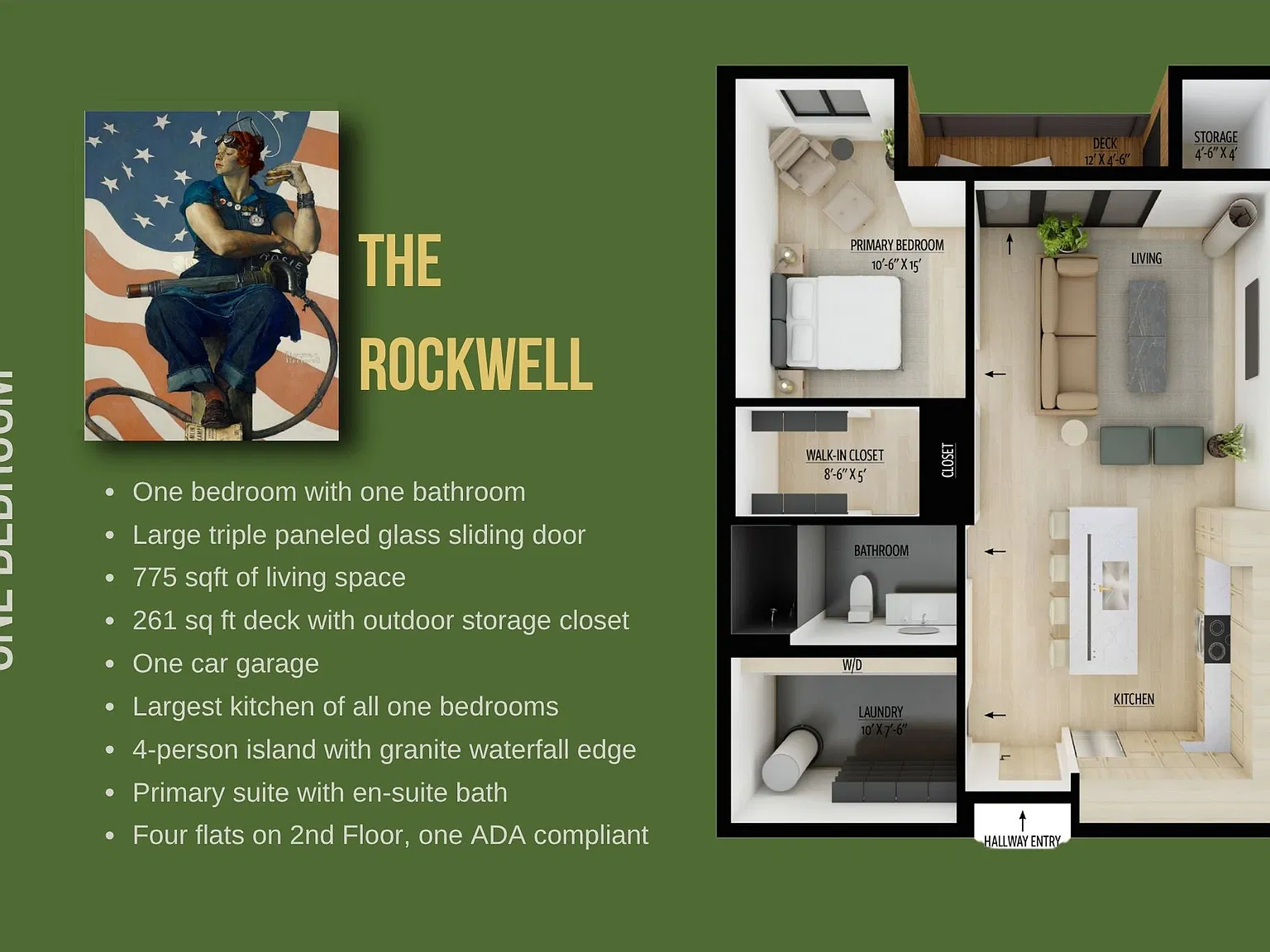 1 bed, 775 sqft, $3,000 — Photo 2