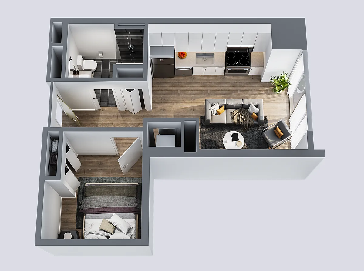 Floor plan Oasis Furnished