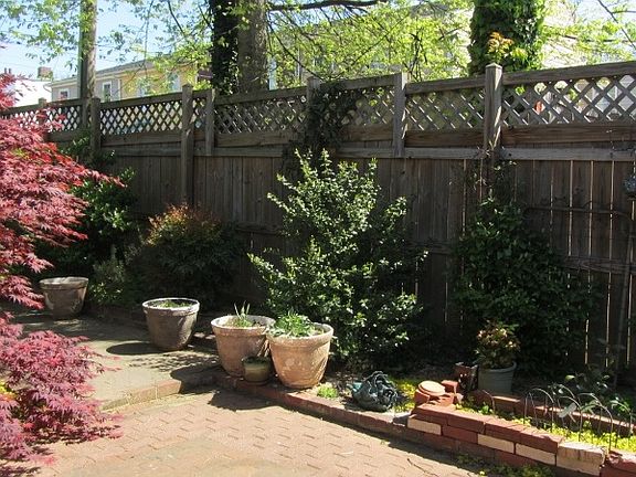Private garden patio