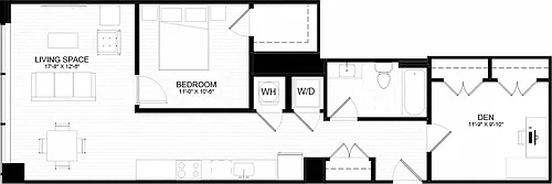 Floor plan 1R-1