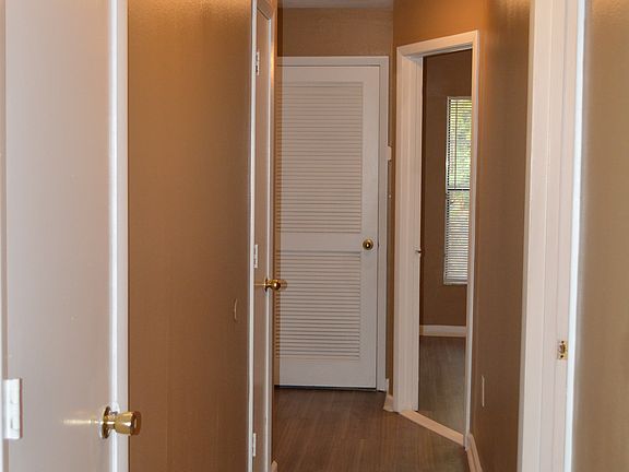 Hallway to bed and bathrooms