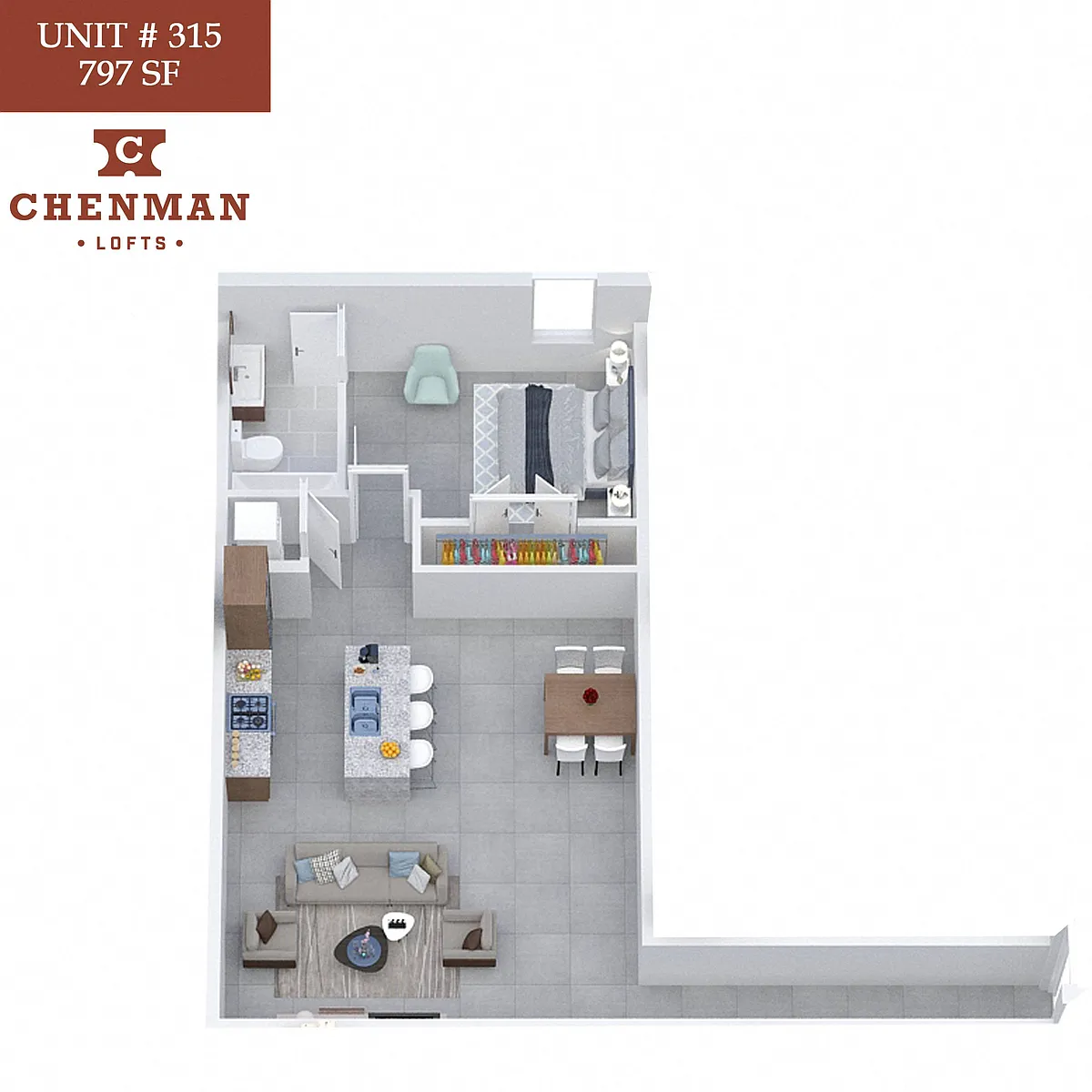 Floor plan Chenman Lofts 315