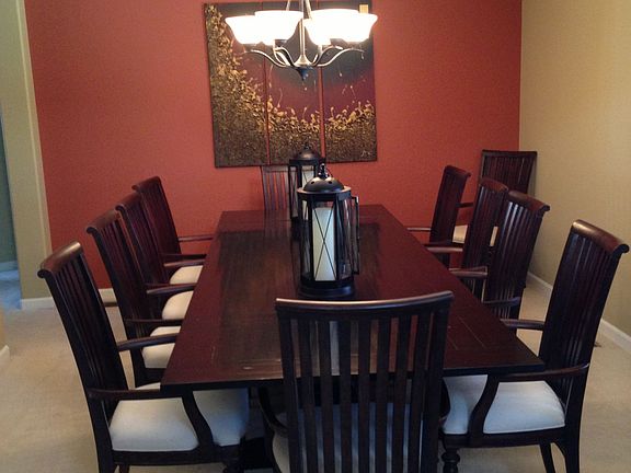 Dining w designer ceilings!