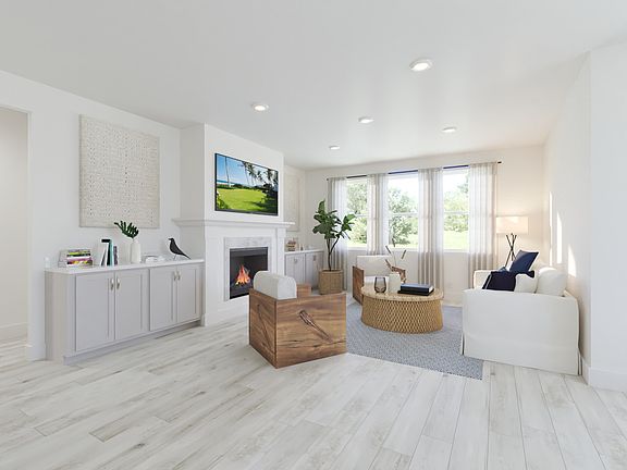 Spend family movie nights in the spacious great room.