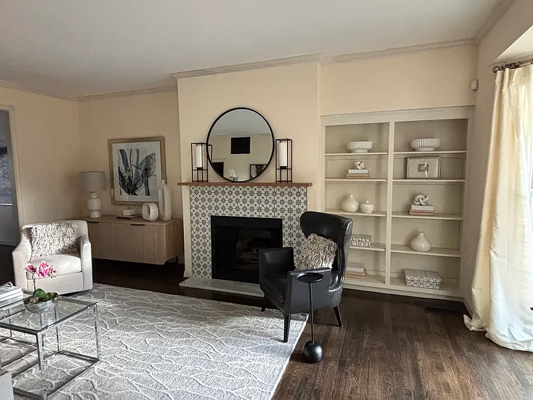 Living room on entry level