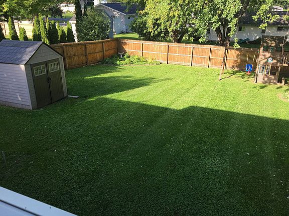 Large fenced in yard