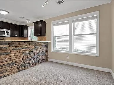 Dining space with natural lighting