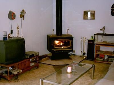 Wood burning heat stove