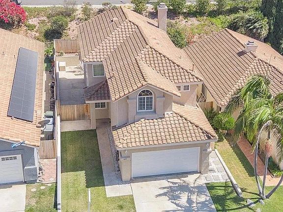 Aerial view from the front