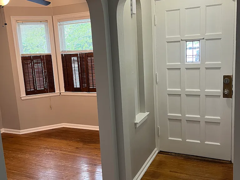 dining room and front door entry