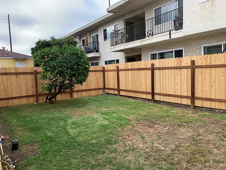 large private back yard