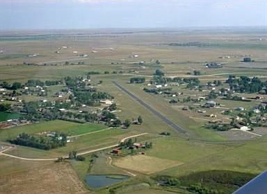 Beautiful aerial view runway