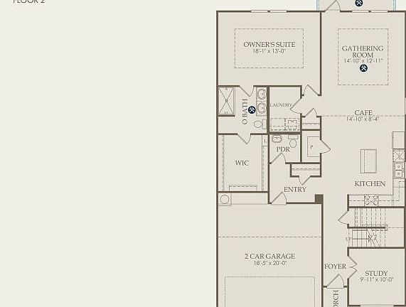 Dinero Floor Plan, Quick Move-In Home, Floor 1