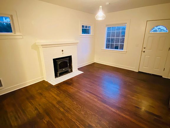 Living room with fireplace