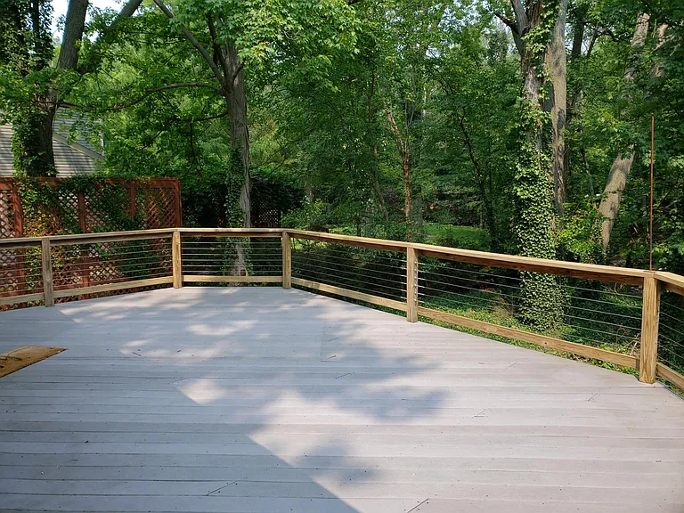 Top deck looking downstream.