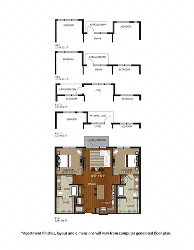 Floor plan B1-F