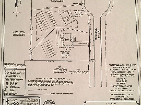 Survey septic app 3BR/2BA