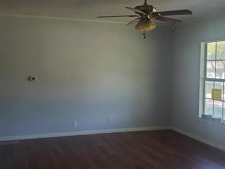 living room with windows to front of house
