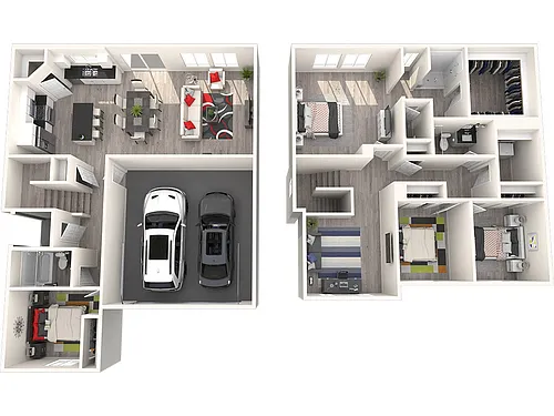 Floor plan 4 Bed 3 Bath + Loft