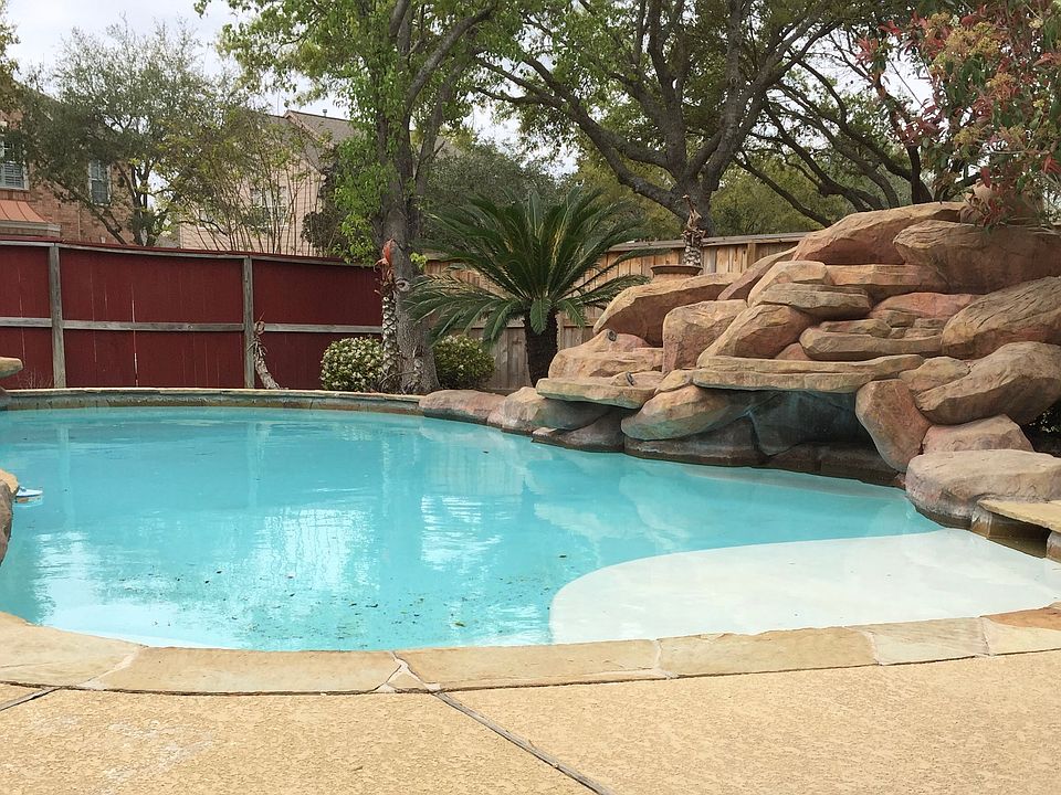 Pool with waterfall 