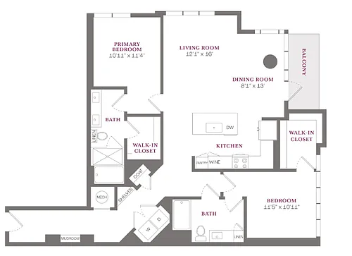 Floor plan 2X2 B8