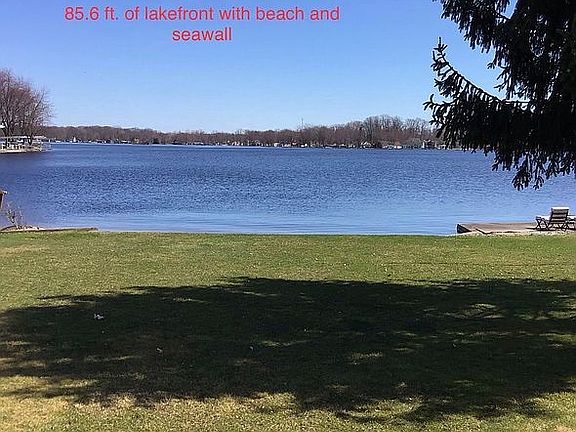 Lake view across yard