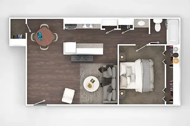 Floor plan 1 Bedroom