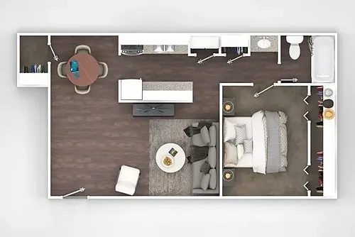 Floor plan 1 Bedroom