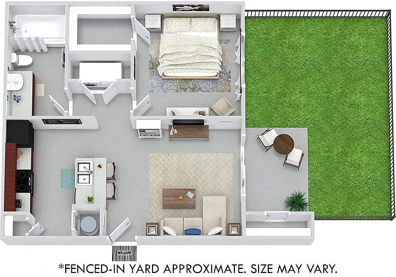 Floor plan Benson with Fenced-In Yard