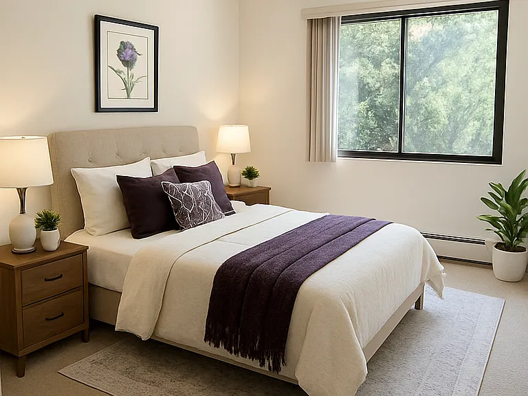 Choose from many different courtyard views