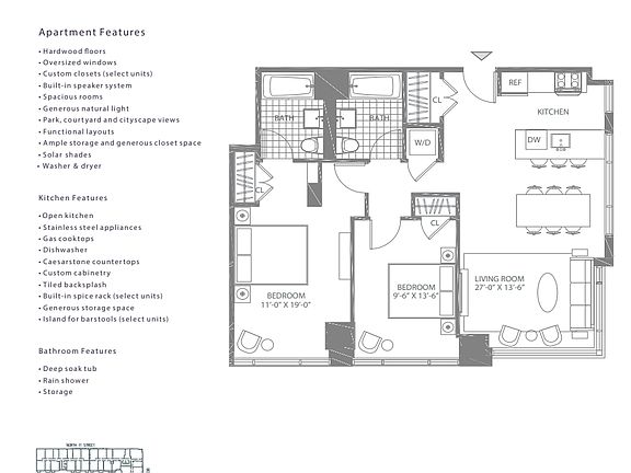 2nd image of 101 Bedford Ave APT B412
