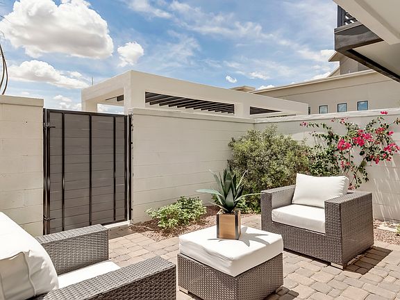 Relaxing garden area