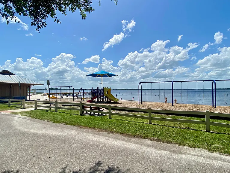 Children playground at Lake Minneola Beach