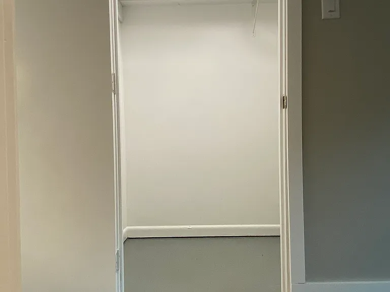 Ample downstairs walk-in storage closet.