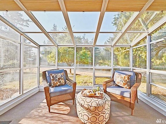 Sunroom overlook backyard