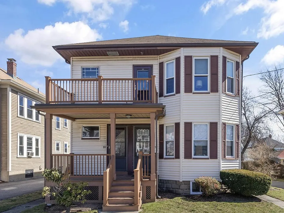 Second floor of large two family, front porch and basement storage, as well.