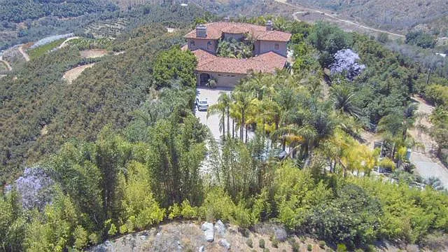 Aerial view of the 2010 Custom Construction two story home