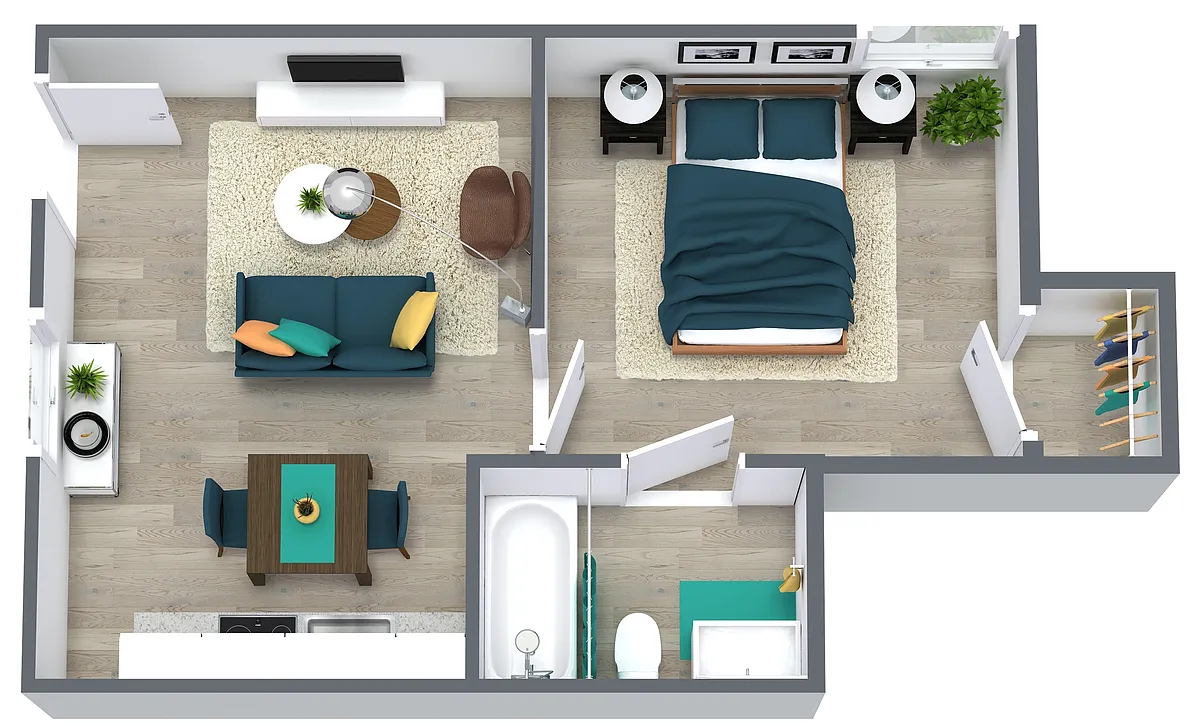 Floor plan One Bedroom