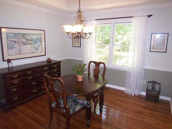 Trey ceiling and chair rail