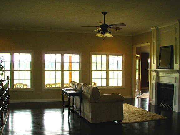 This is half of the Great Room looking out onto porch