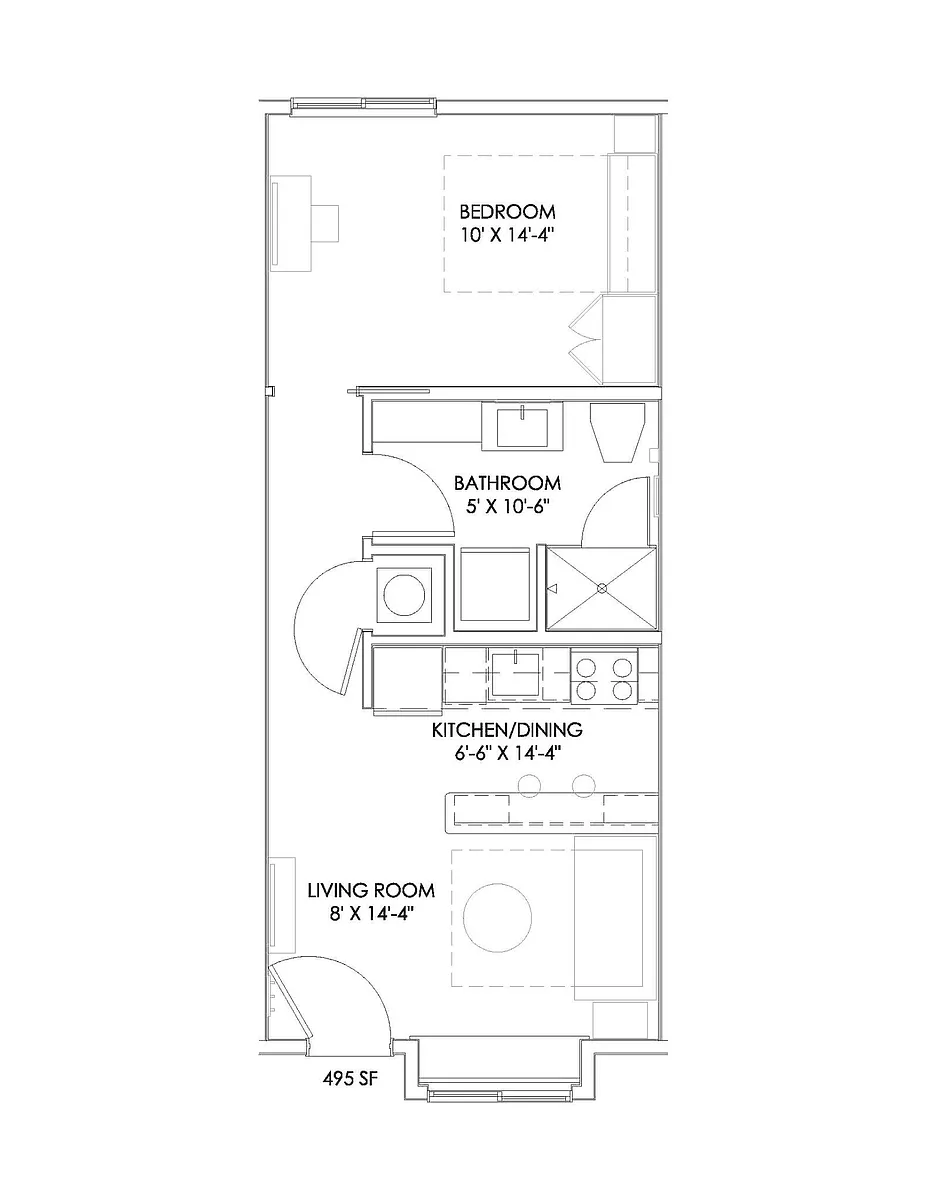 Floor plan Hoosier Flat