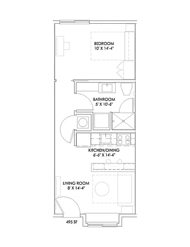 Floor plan Hoosier Flat