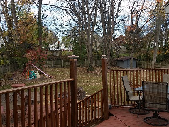 looking out over deck