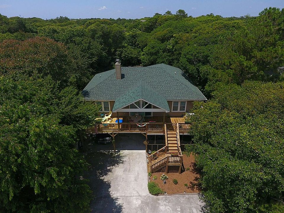 Drone view of house