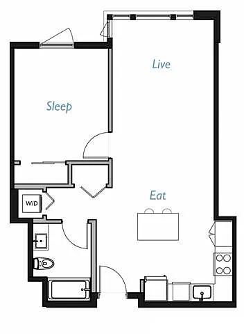 Floor plan A3- 1A