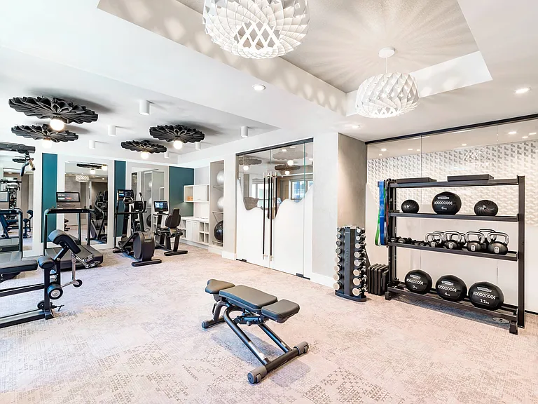 Fitness Center with weight training