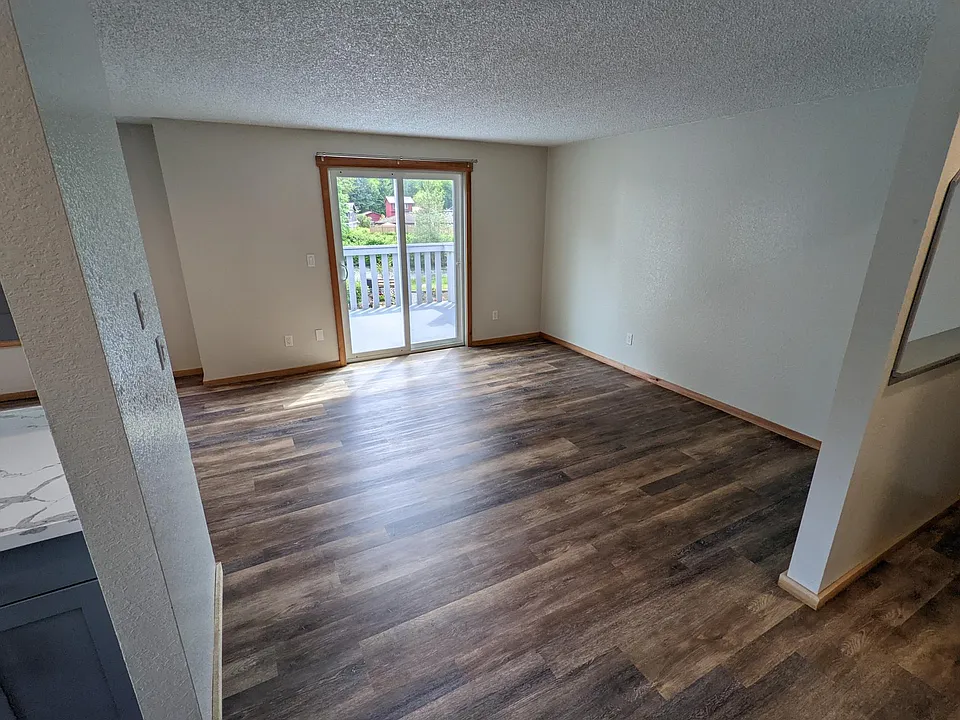 Living room with all new paint and trim
